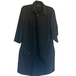 New York and Company Dress. Black-Sz XL Long Sleeves Pockets
